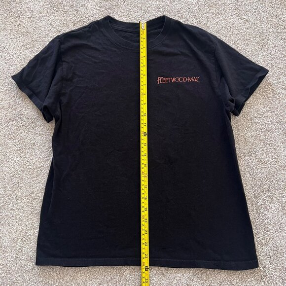 Fleetwood Mac On Tour Black Bandtee with Orange & Yellow Graphic Print M - Picture 4 of 5
